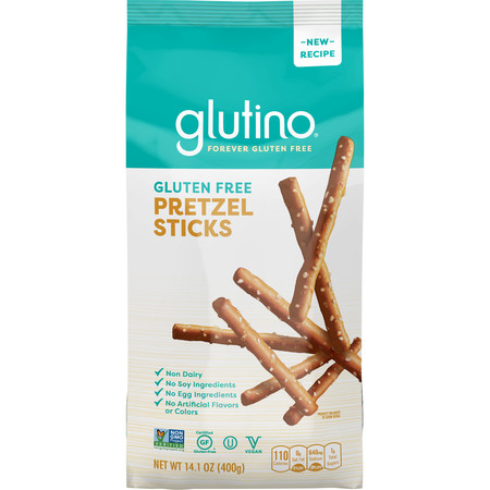 GLUTINO Glutino Gluten Free Pretzel Stick Family Pack 14.1 oz. Bag, PK12 7852304010